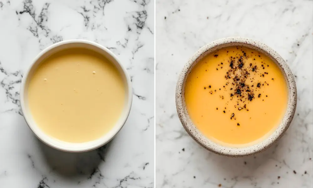 Beurre Blanc vs. Hollandaise Sauce Comparison - French Butter Sauce Side-by-Side