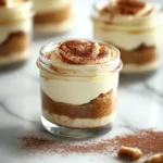 Elegant mini tiramisu cup in a small jar with layered mascarpone and coffee-soaked sponge, topped with cocoa