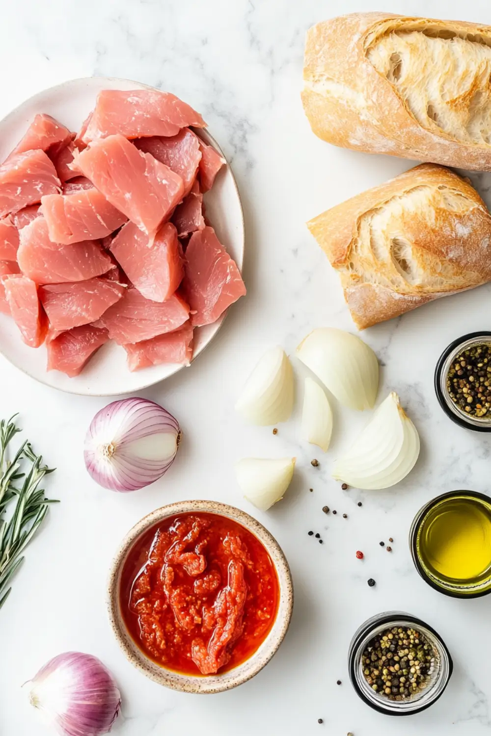 Ingredients for buona beef tuna genovese copycat recipe