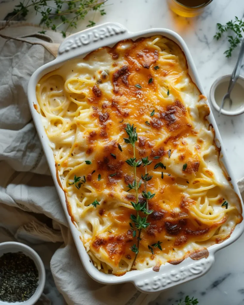 3 Baked Cream Cheese Spaghetti Casserole: Easy & Cozy Favorite in 5 Steps