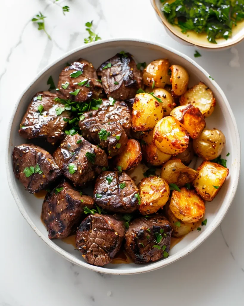 51 Quick Garlic Butter Steak Bites and Potatoes for Hungry Hearts