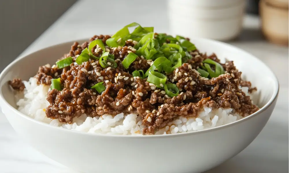1 3 3 Korean Ground Beef Bowl That Saves Your Dinner Time (and Sanity)