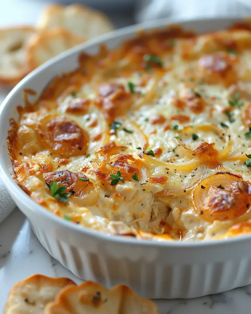 Buffalo Chicken Dip 2 Buffalo Chicken Dip with Caramelized Onions