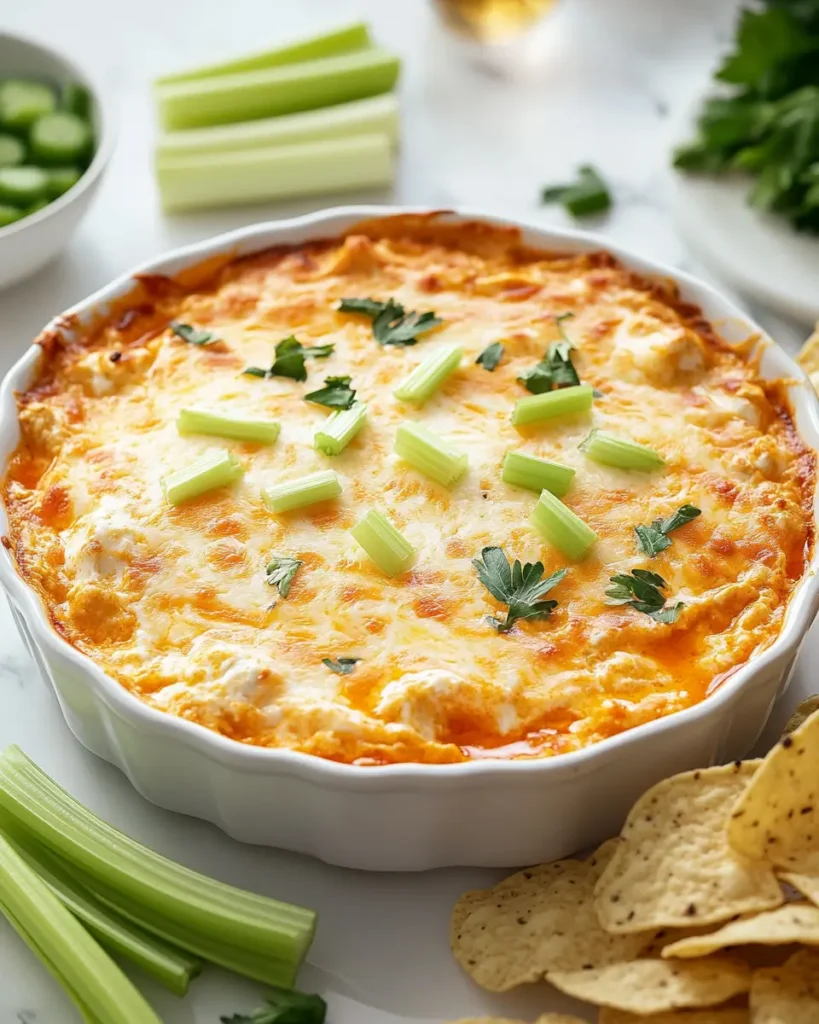Buffalo Chicken Dip with Blended Cottage Cheese RECIPE Buffalo Chicken Dip with Blended Cottage Cheese (TikTok Style)