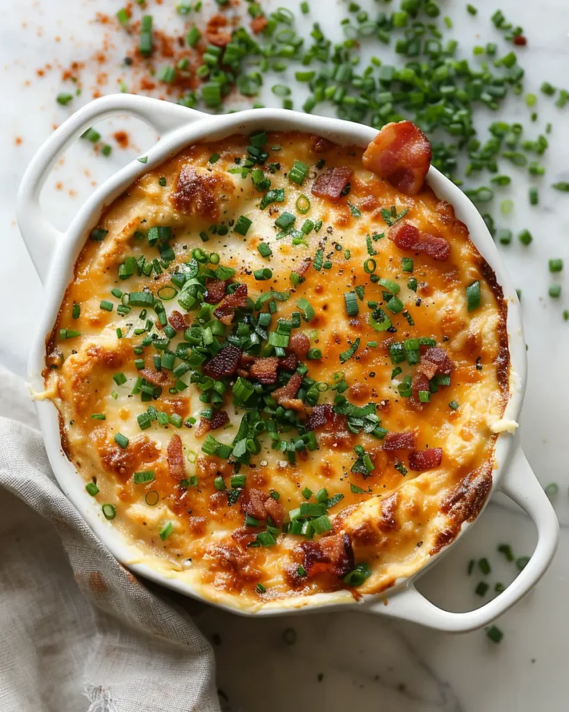 Buffalo Chicken Dip with Smoky Paprika Crispy Beef Bacon 3 Buffalo Chicken Dip with Smoky Paprika & Crispy Beef Bacon