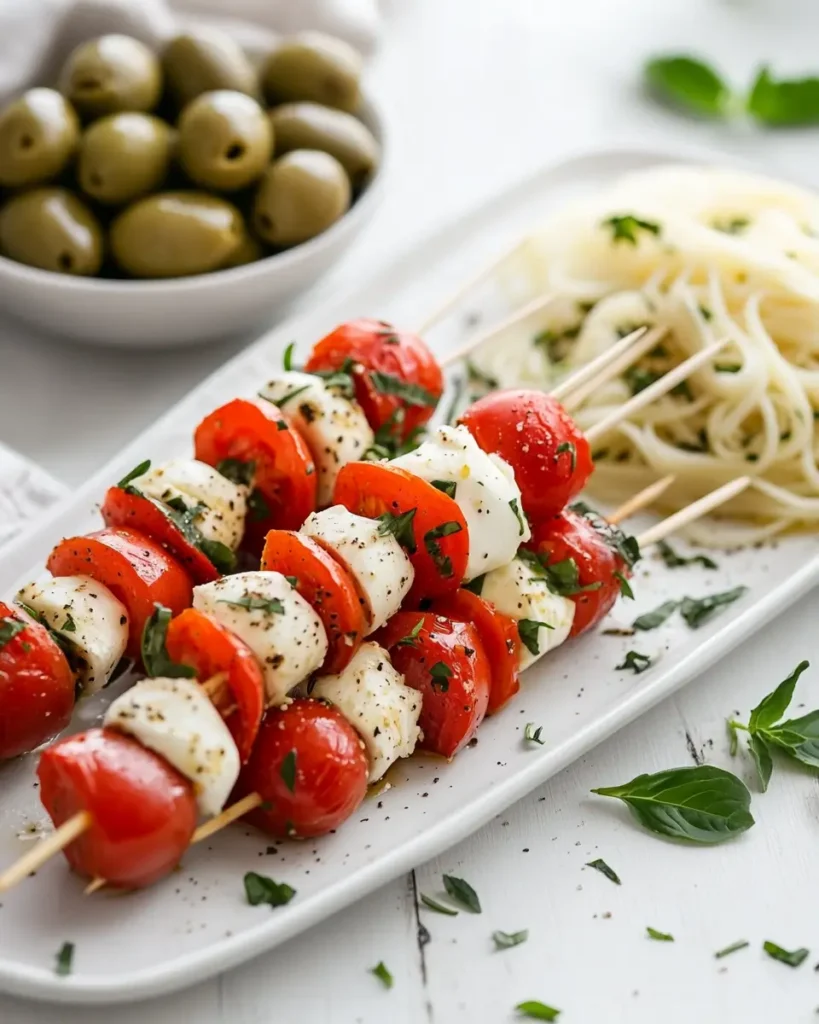 Caprese Salad Skewers recipe 1 Caprese Salad Skewers Idea