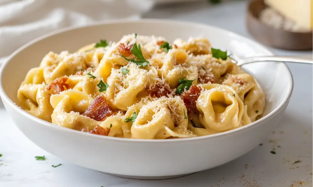 Cheese Tortellini Carbonara Recipe 1 Cheese Tortellini Carbonara Recipe