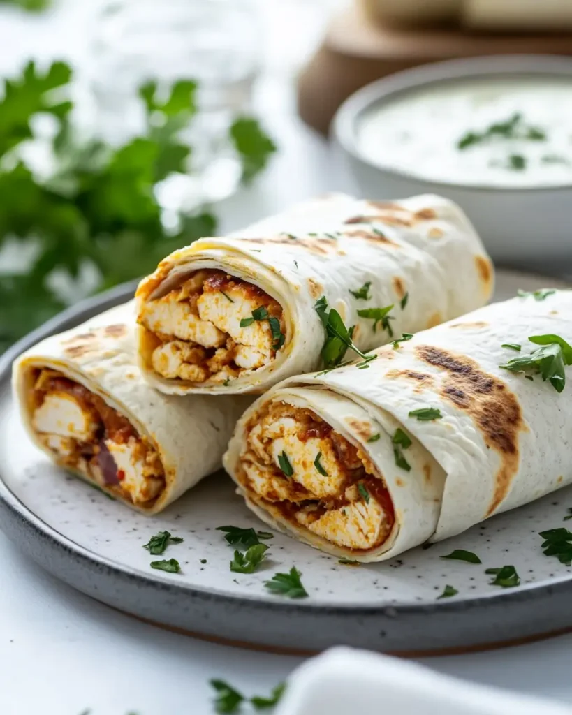 Cheesy Chicken Wraps 1 Cheesy Chicken Wraps