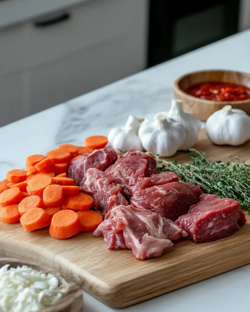 Classic Beef Bourguignon ingredint Classic Beef Bourguignon