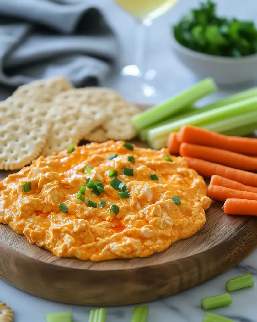 Cold Buffalo Chicken Dip Presentation Easy Cold Buffalo Chicken Dip