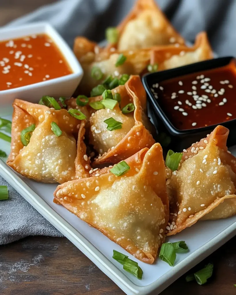 Crab Rangoon Bombs 2 Crispy Crab Rangoon Bombs with Creamy Filling and Frank’s RedHot