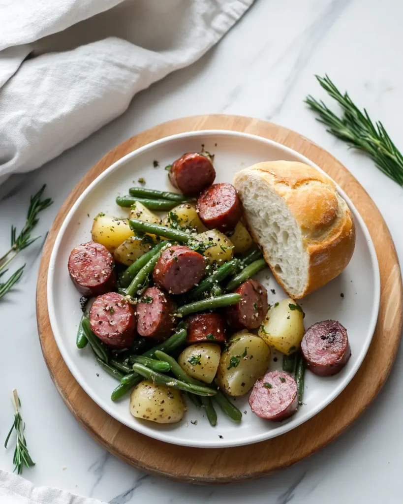 Crockpot Kielbasa and Green Beans serve Crockpot Kielbasa and Green Beans: A Comforting Classic Made Easy