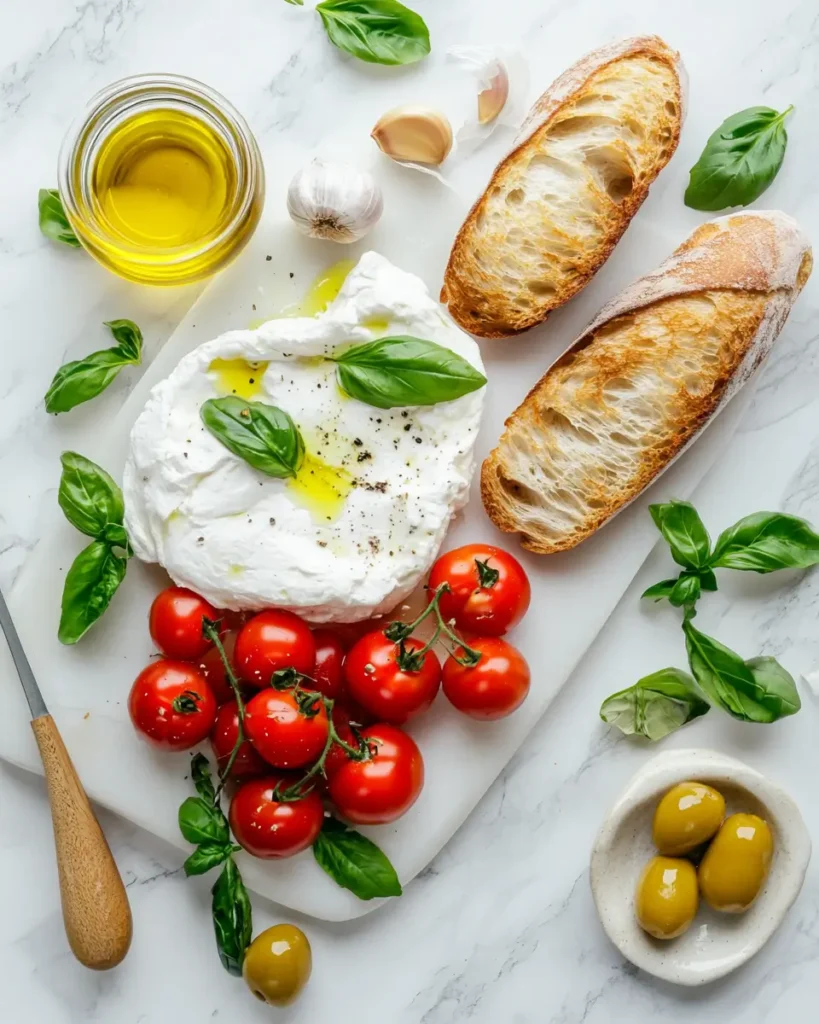 Easy Baked Burrata Recipe INGREDIENT Easy Baked Burrata Recipe for When You Want to Impress Without the Fuss