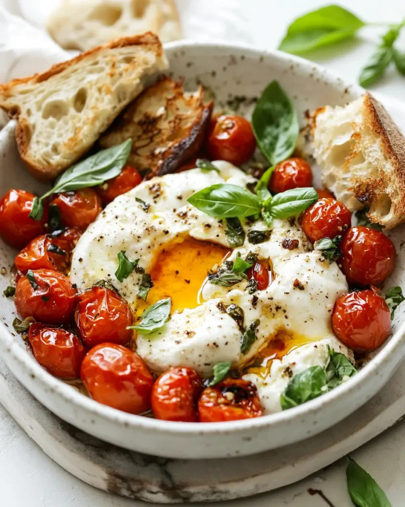Easy Baked Burrata Recipe serving Easy Baked Burrata Recipe for When You Want to Impress Without the Fuss
