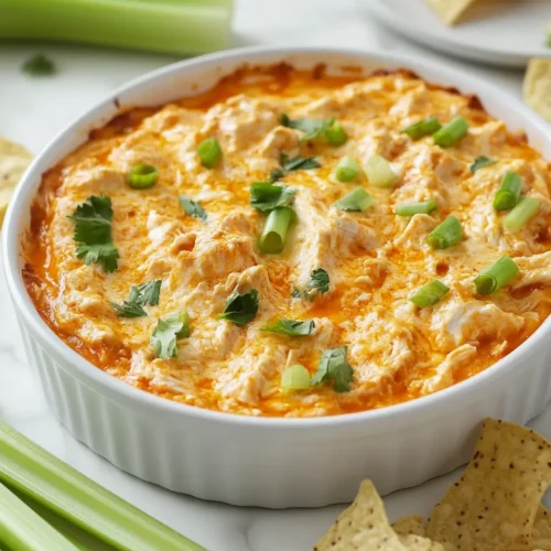 Easy Baked Vegetarian Buffalo Chicken Dip Easy Baked Vegetarian Buffalo Chicken Dip