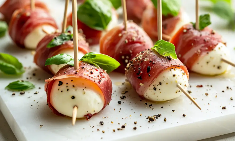 Featured Image 10 1 4 Beef Bresaola Wrapped Mozzarella (Only 4 Ingredients!)