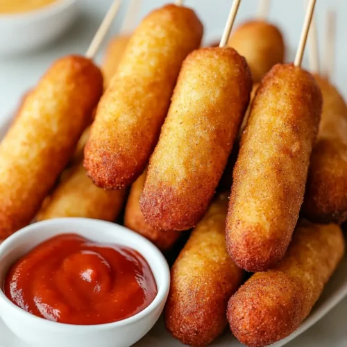 Finger Foods Appetizer Recipes 1 Mini Corn Dogs Recipe: Crispy, Golden, and Fun to Eat