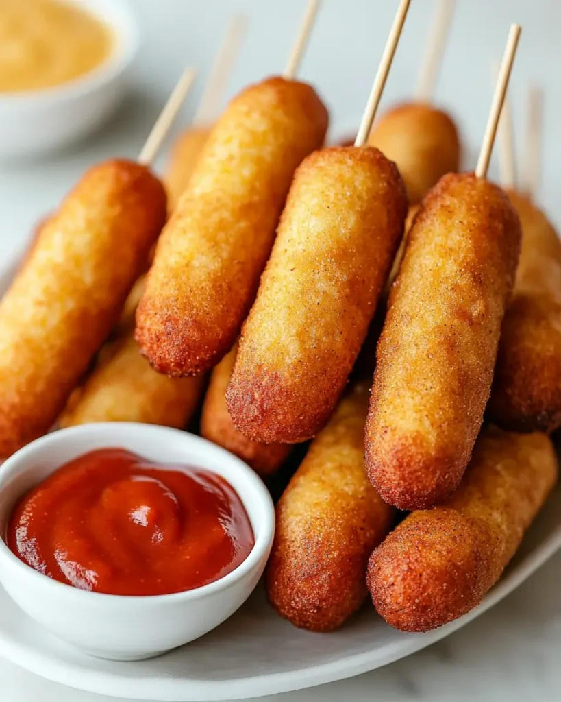 Finger Foods Appetizer Recipes 1 Mini Corn Dogs Recipe: Crispy, Golden, and Fun to Eat