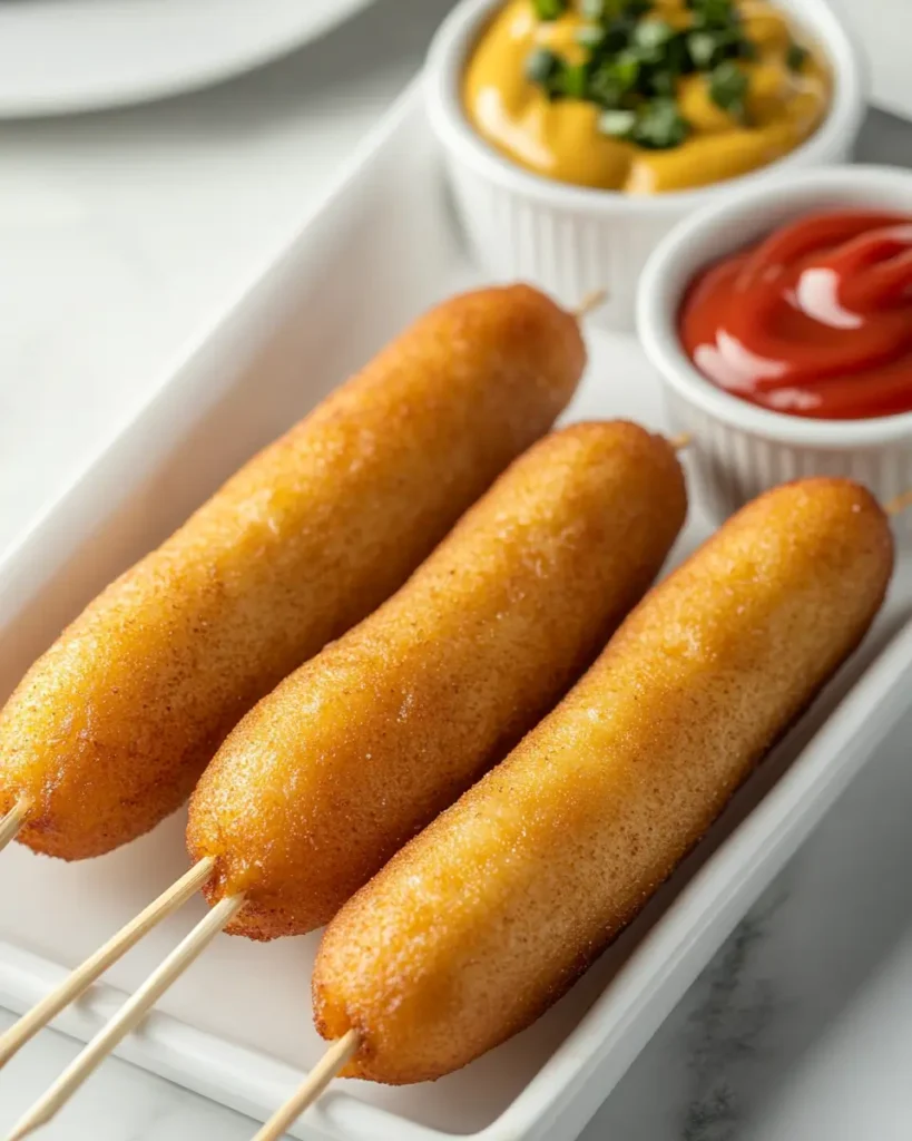 Finger Foods Appetizer Recipes 2 Mini Corn Dogs Recipe: Crispy, Golden, and Fun to Eat