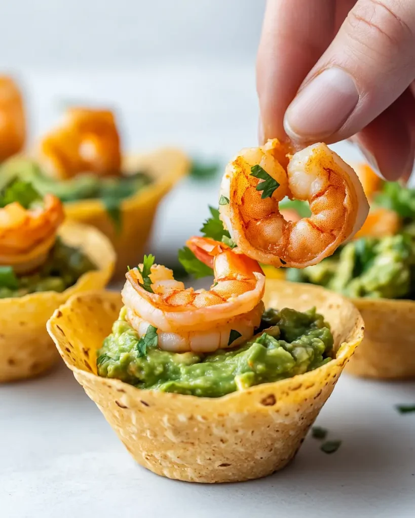 Fresh Shrimp and Guacamole Cups 2 Fresh Shrimp and Guacamole Cups