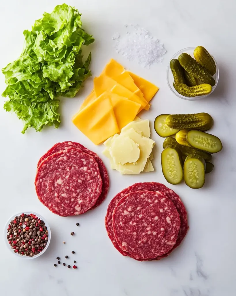 INGREDIENT FOR Low Carb Big Mac Smash Burgers Low Carb Big Mac Smash Burgers That’ll Rock Your Keto World
