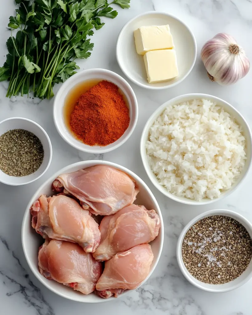 INGREDIENT FOR Smothered Chicken Rice Smothered Chicken & Rice That Feels Like Home