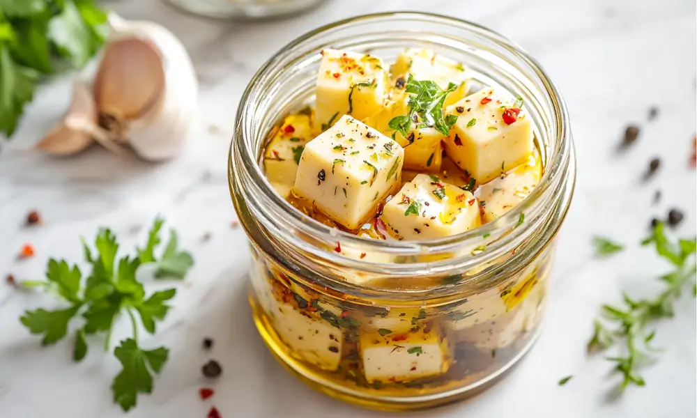 Marinated Cheese Appetizer 1 Marinated Cheese Appetizer