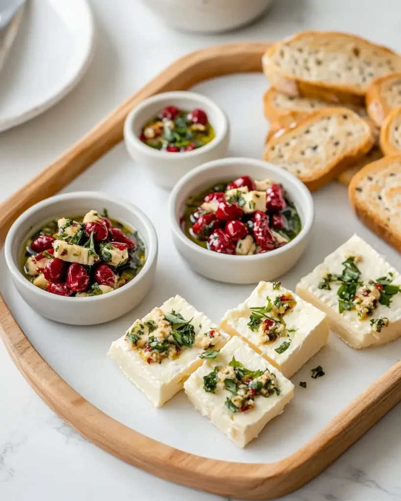 Marinated Cheese Appetizer 2 Marinated Cheese Appetizer