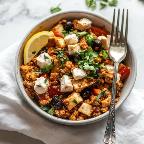 Mediterranean Keto Ground Chicken Skillet T Mediterranean Keto Ground Chicken Skillet