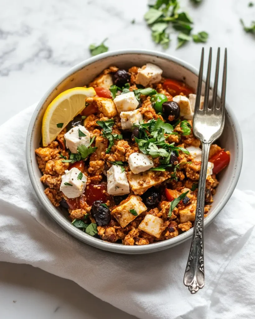 Mediterranean Keto Ground Chicken Skillet T Mediterranean Keto Ground Chicken Skillet