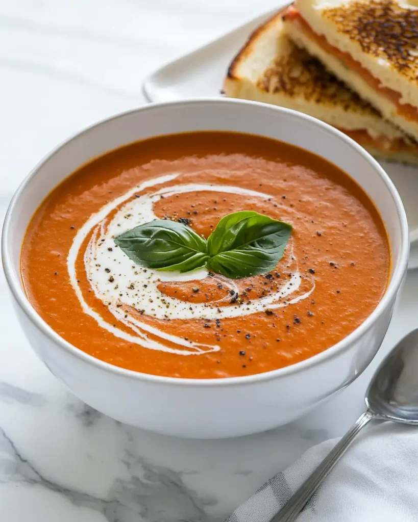 Roasted Tomato Basil Soup SERV Roasted Tomato Basil Soup