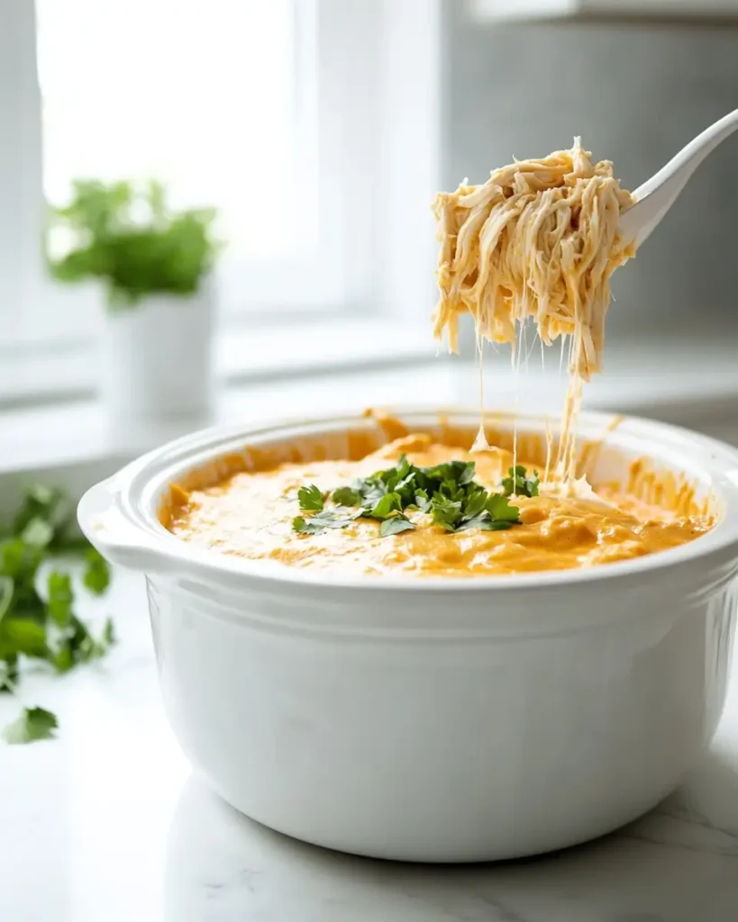 STEP BY STEP Buffalo Chicken Dip The Coziest Buffalo Chicken Dip (Crock Pot Style)