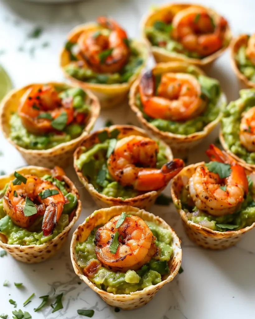 Shrimp and Guacamole Cups 1 Fresh Shrimp and Guacamole Cups