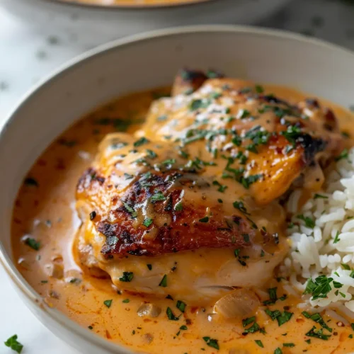 Smothered Chicken Rice Smothered Chicken & Rice That Feels Like Home