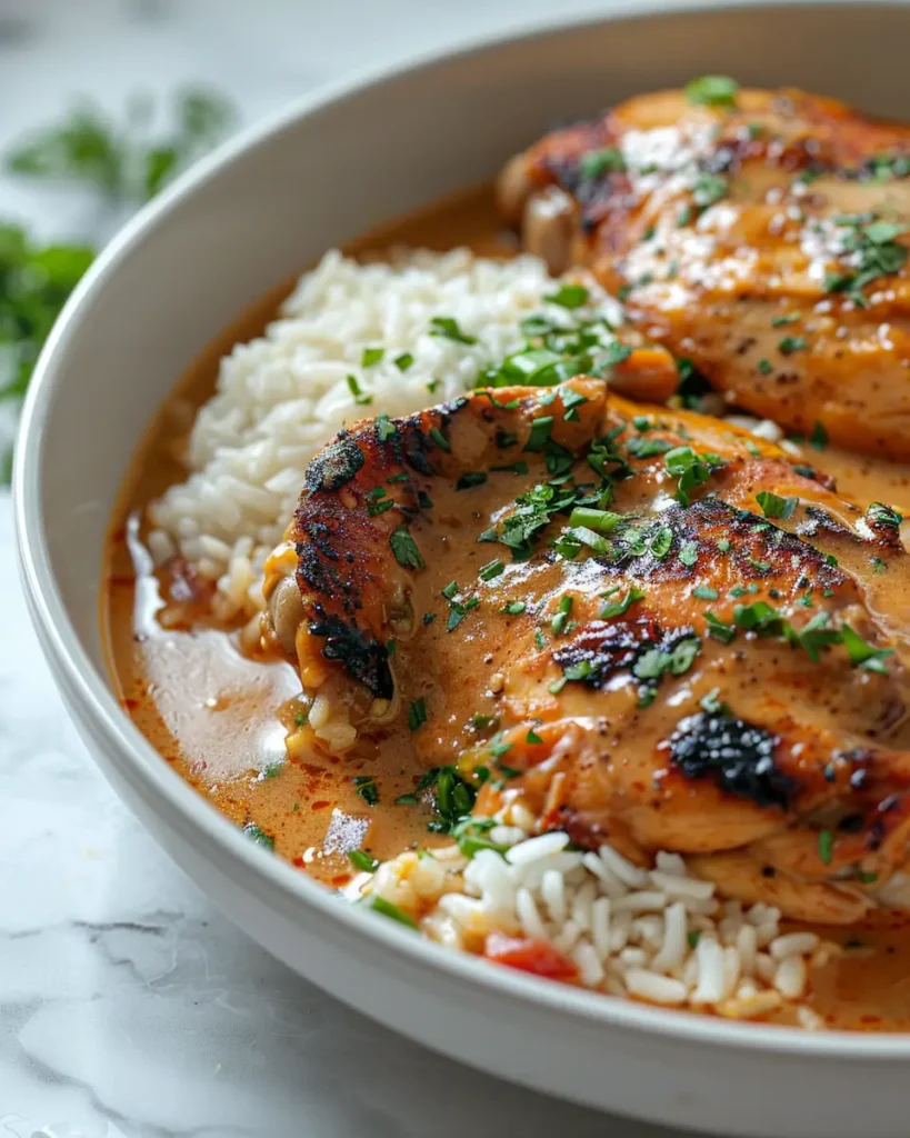 Smothered Chicken Rice SERVED Smothered Chicken & Rice That Feels Like Home