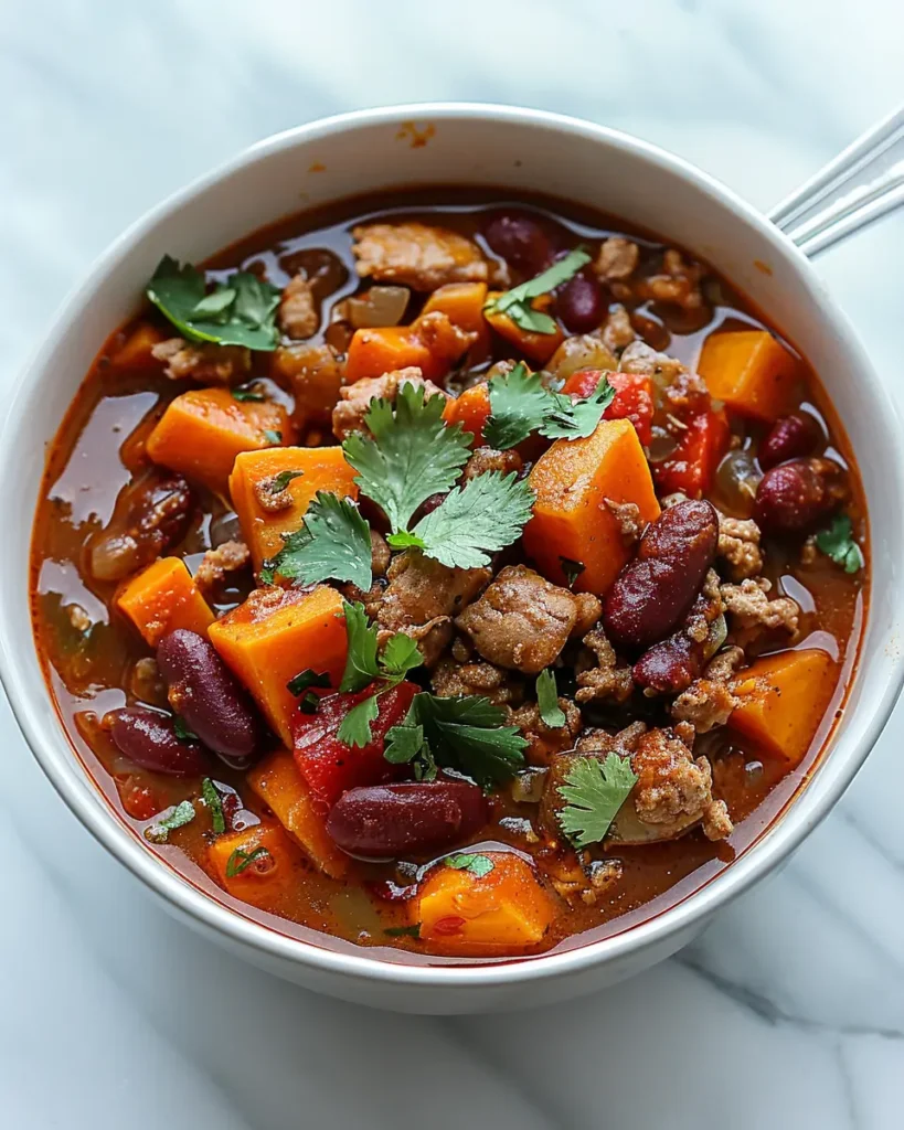 Sweet Potato Turkey Chili RECIPE Sweet Potato Turkey Chili