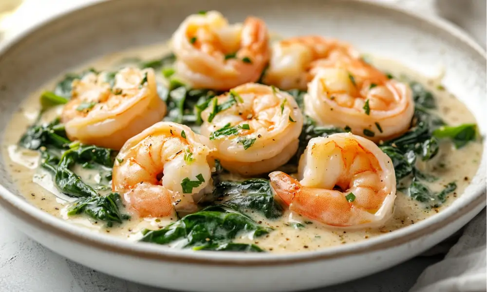 Tuscan Shrimp with Spinach 1 Tuscan Shrimp with Spinach