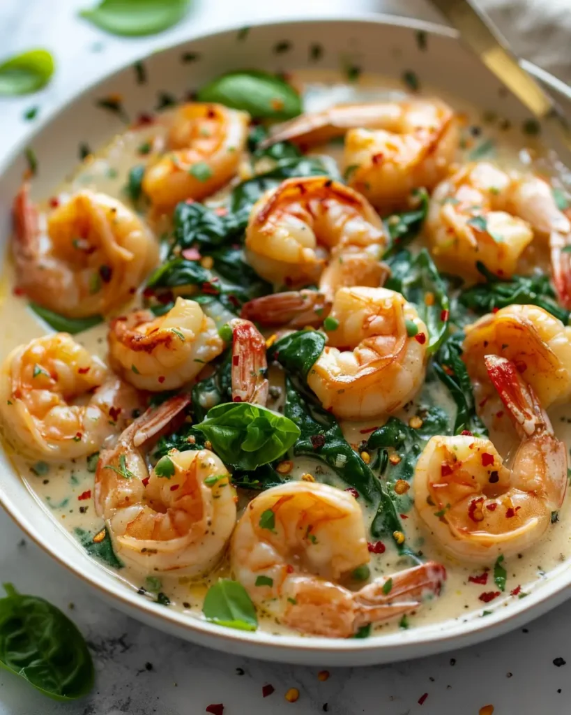 Tuscan Shrimp with Spinach Tuscan Shrimp with Spinach