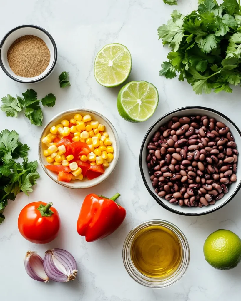 ingredient for Easy Cowboy Caviar Easy Cowboy Caviar: A Healthy, Colorful Dip You’ll Crave All Year
