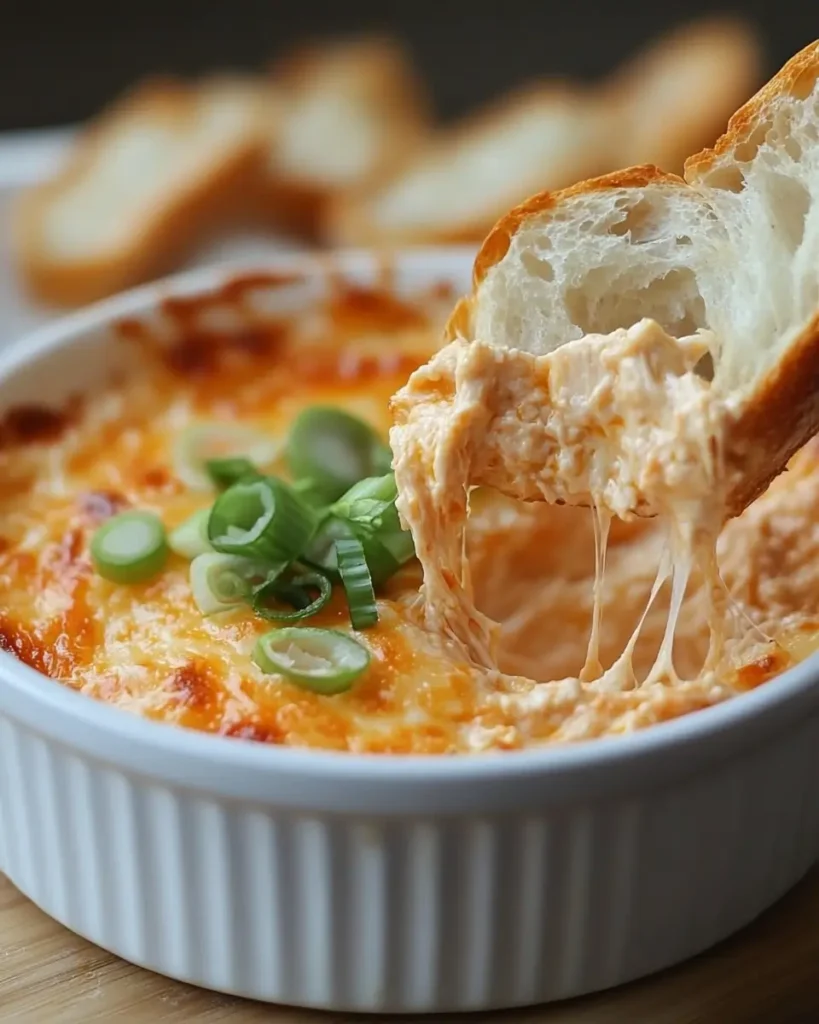 u6472731739 Buffalo chicken dip served in a small white bowl 10ddcb25 36b7 4845 877e 9f76cfe32185 0 Buffalo Chicken Dip with Caramelized Onions