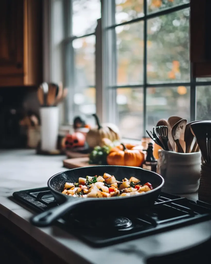 u6472731739 Dip in a cast iron skillet going into the oven Ha ed2938d6 1546 4681 998e 1ccbae2d01a0 0 Halloween Buffalo Chicken Dip Appetizers | The Spookiest Party Snack