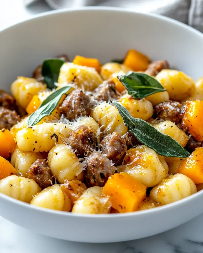 u6472731739 Final dish of close up mauterwatring gnocchi toss 621ff7f5 7b03 4452 bc62 f54e02adc86d 3 Butternut Squash Gnocchi with Sausage