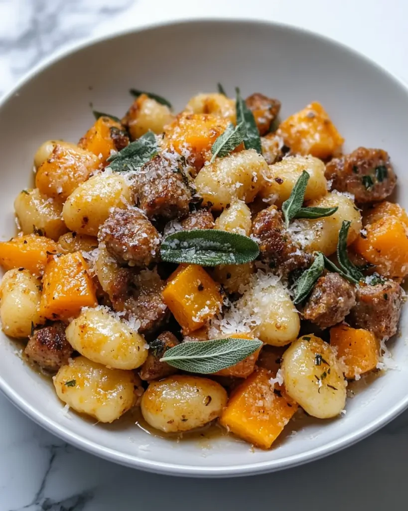 u6472731739 Final dish of gnocchi tossed with sausage and but a99a5faa eb70 4dbb acc1 80e48e690ce7 0 Butternut Squash Gnocchi with Sausage