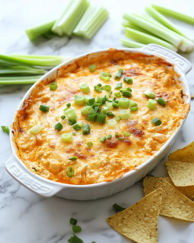 u6472731739 Finished Buffalo chicken dip hot and bubbly in di 2d1ce94d d48a 4414 9268 55815016e2d8 2 Easy Buffalo Chicken Dip Canned Chicken