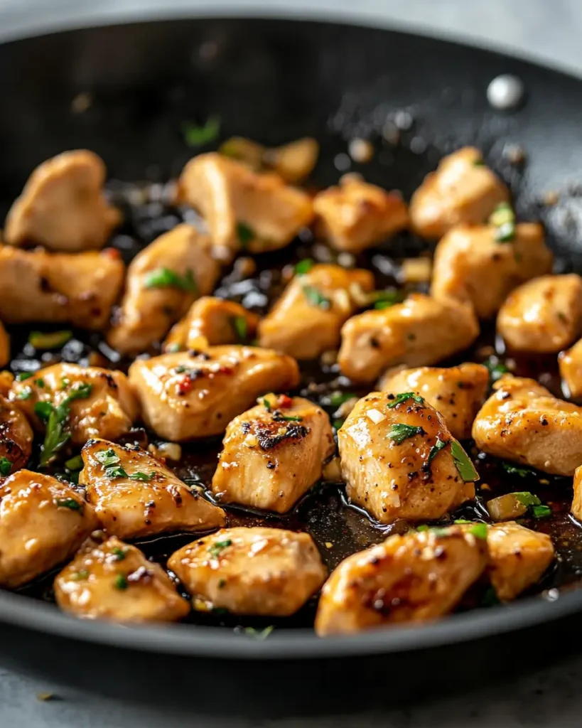 u6472731739 Step Image after step 1 chicken pieces sizzling 61222459 e129 40f0 92f2 17d9f7eb6b2a 0 Easy Chicken Teriyaki Noodles for Busy Weeknights