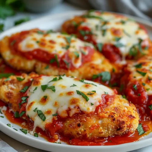 u6472731739 Vibrant bright high contrast vertical overhead ph 33c58ab2 d103 4bb9 af16 d6b4c31aaa6a 1 Baked Chicken Parmesan That Tastes Like a Hug