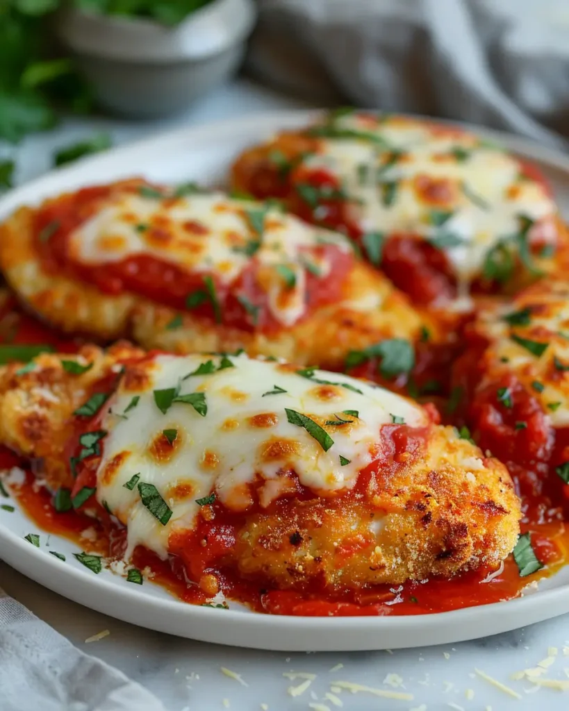 u6472731739 Vibrant bright high contrast vertical overhead ph 33c58ab2 d103 4bb9 af16 d6b4c31aaa6a 1 Baked Chicken Parmesan That Tastes Like a Hug