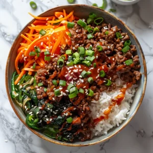 u6472731739 Vibrant bright high contrast vertical overhead ph 41c7370d 2069 43f2 8f48 723b91c604c7 2 Korean Ground Beef Bowl That Saves Your Dinner Time (and Sanity)