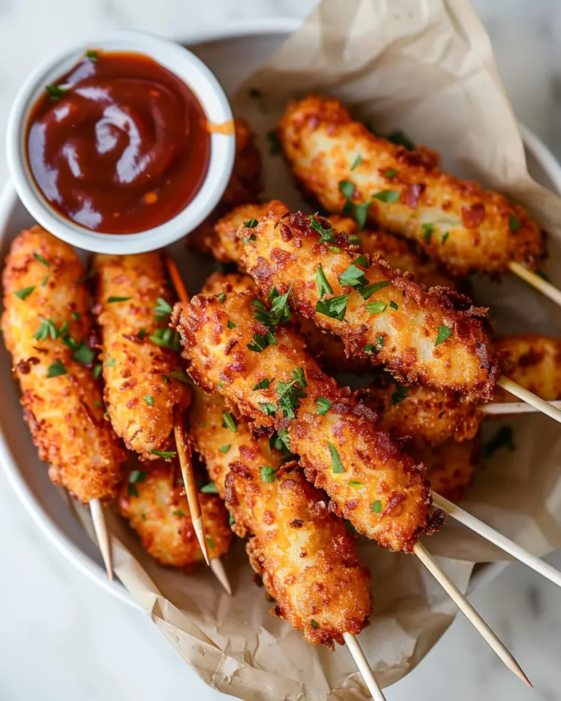 u6472731739 Vibrant bright high contrast vertical overhead ph 670f2f0d 81bd 4d92 92be 30f5804afaeb 1 Mini Corn Dogs Recipe: Crispy, Golden, and Fun to Eat