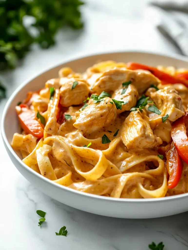 u6472731739 a bowl of cajun chicken pasta served on a white p cbcaba01 c144 4b36 b5c3 c2ae83a71a6d 3 Easy Creamy Cajun Chicken Pasta